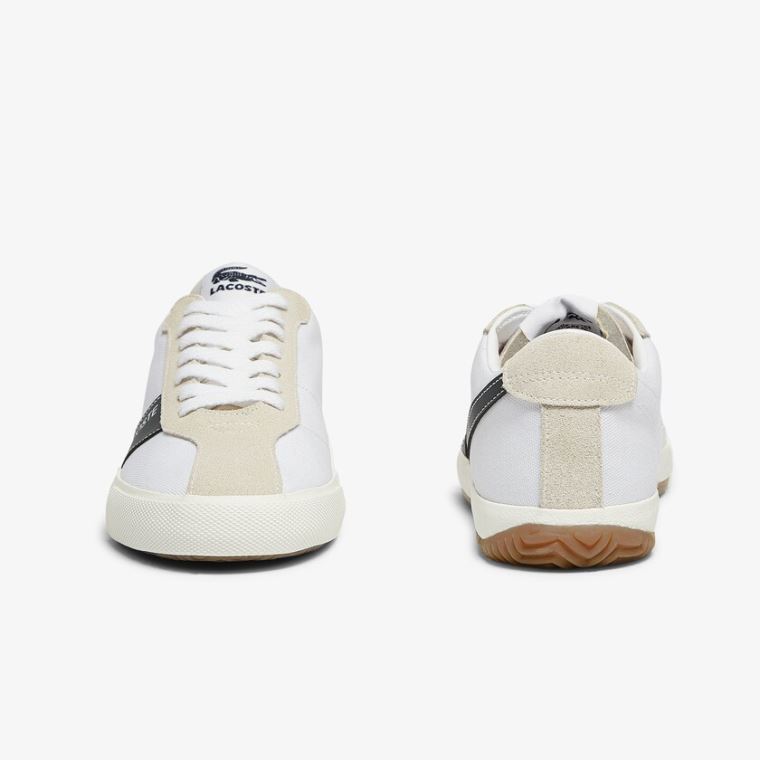 Lacoste Ball Net Platene and Semišové Sneakers Bílé | cKkfJlkB