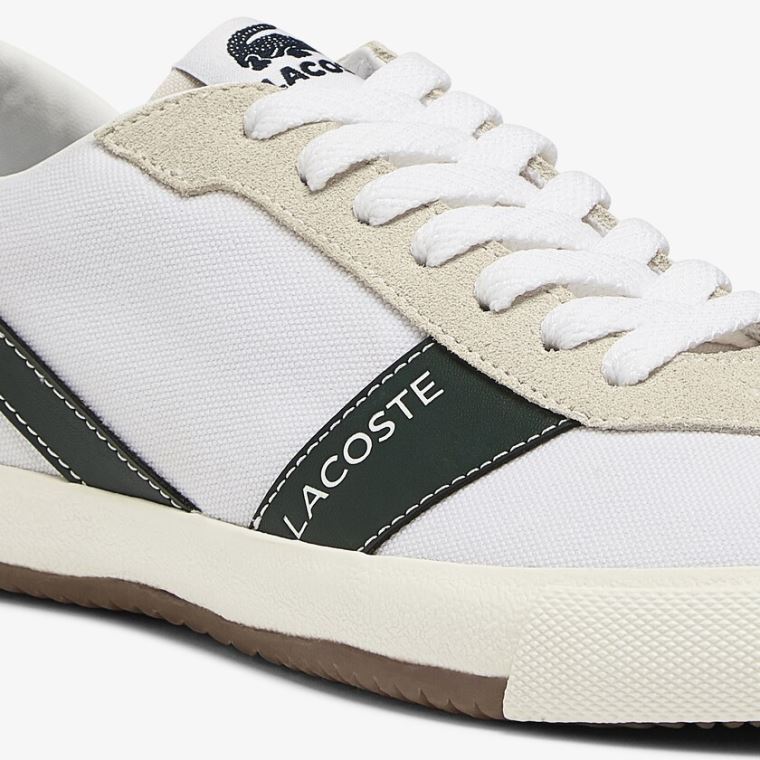 Lacoste Ball Net Platene and Semišové Sneakers Bílé | cKkfJlkB