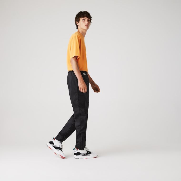 Lacoste CONCEPTS Collaboration Lehké Track Pants Černé | IrZGLBWB