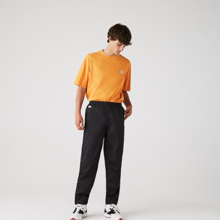 Lacoste CONCEPTS Collaboration Lehké Track Pants Černé | IrZGLBWB