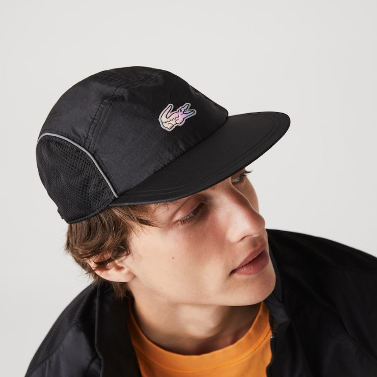 Lacoste CONCEPTS Collaboration Mesh-Panel Cap Černé | eHQpqecl