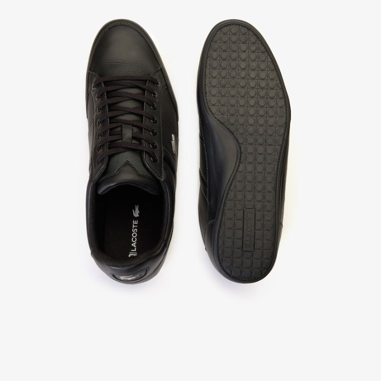 Lacoste Chaymon Nappa Læder Sneakers Černé | rCAOIRpt