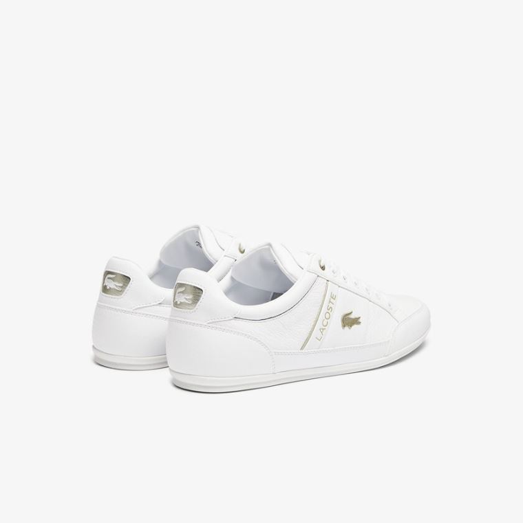 Lacoste Chaymon Syntetická and Læder Sneakers Bílé | 5B7Ykppt