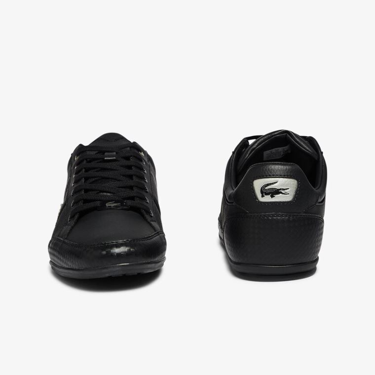 Lacoste Chaymon Syntetická and Læder Sneakers Černé | Z4ECfG9a