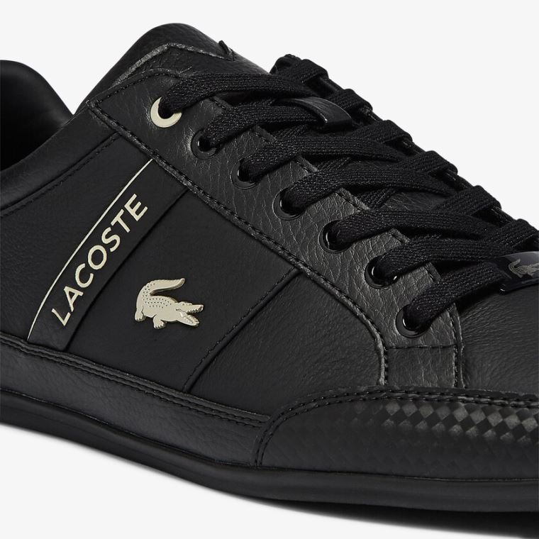 Lacoste Chaymon Syntetická and Læder Sneakers Černé | Z4ECfG9a