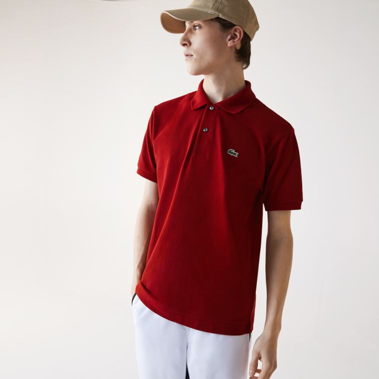 Lacoste Classic Fit L.12.12 Polo Shirt Tmavě Červené | FMRSJH0f