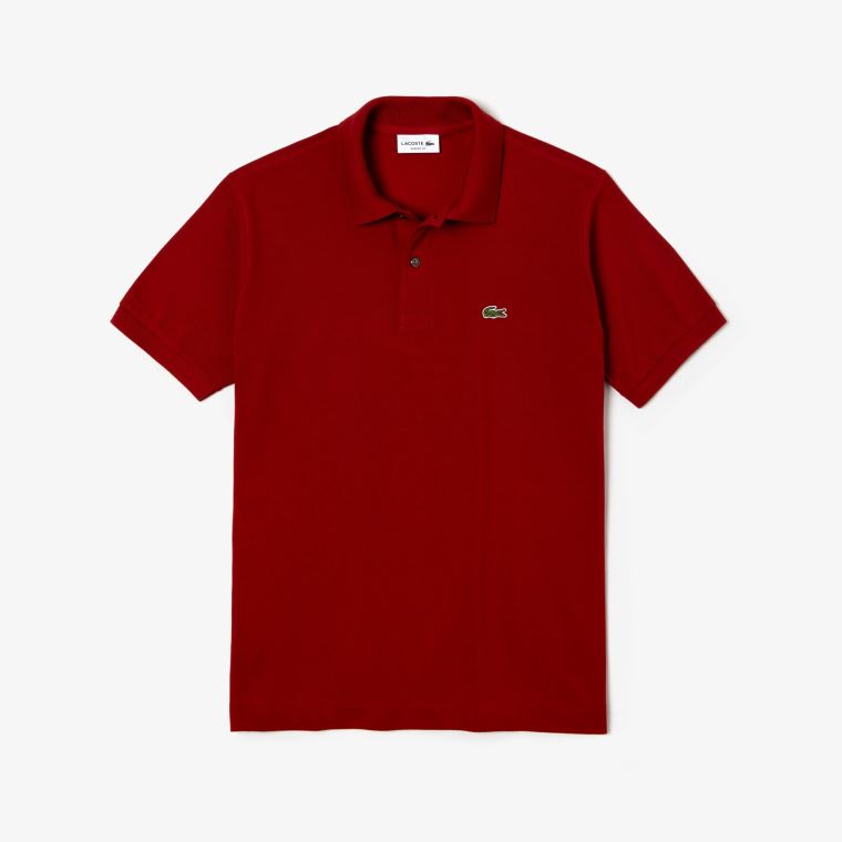 Lacoste Classic Fit L.12.12 Polo Shirt Tmavě Červené | FMRSJH0f