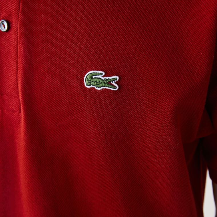 Lacoste Classic Fit L.12.12 Polo Shirt Tmavě Červené | FMRSJH0f