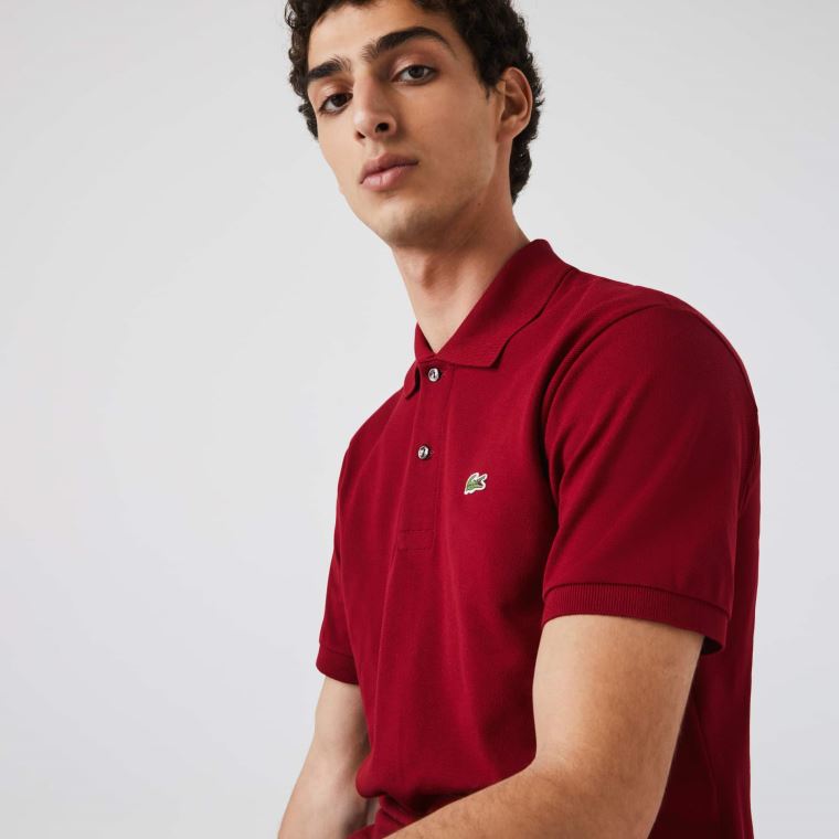 Lacoste Classic Fit L.12.12 Polo Shirt Tmavě Červené | pbN9GIDK