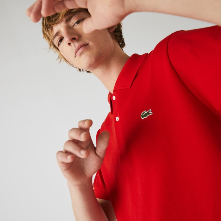 Lacoste Classic Fit L.12.12 Polo Shirt Červené | CNMWMVlK