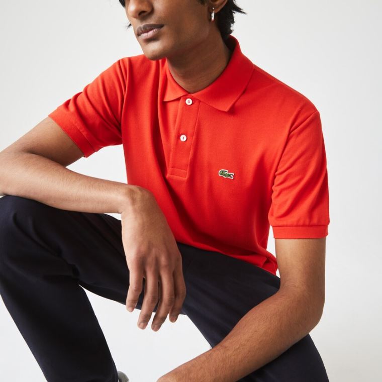 Lacoste Classic Fit L.12.12 Polo Shirt Červené | Z1Qh4BTm