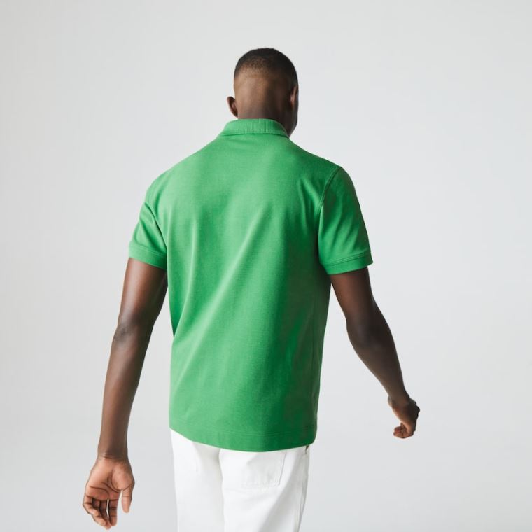 Lacoste Classic Fit Organic Bavlněné Piqué Polo Zelene | XDf4uHav