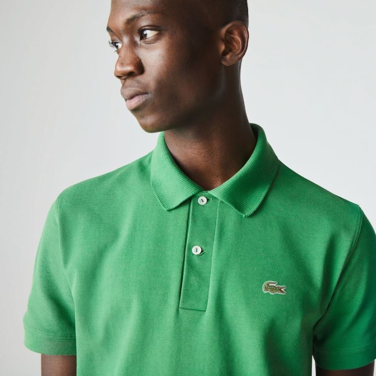 Lacoste Classic Fit Organic Bavlněné Piqué Polo Zelene | XDf4uHav