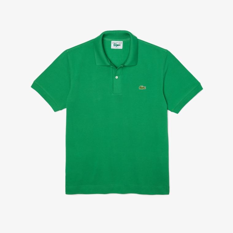 Lacoste Classic Fit Organic Bavlněné Piqué Polo Zelene | XDf4uHav