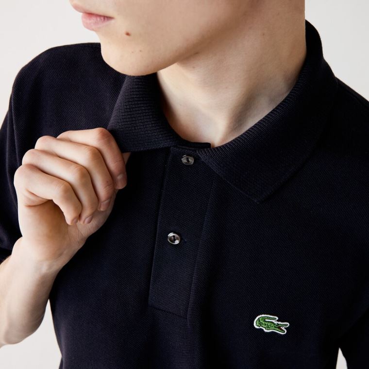 Lacoste Classic Fit Organic Bavlněné Piqué Polo Tmavě Blankyt Blankyt | nwRfK05x