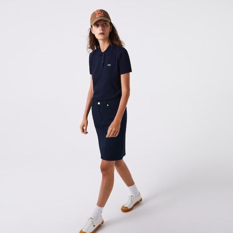 Lacoste Classic Fit Soft Bavlněné Petit Piqué Polo Tmavě Blankyt Blankyt | GY6xK6w3