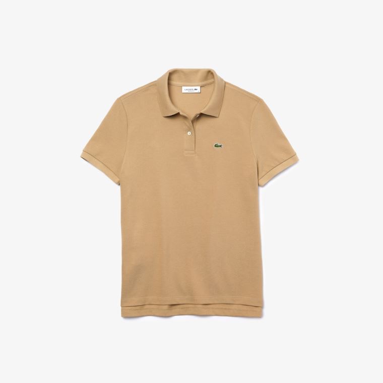 Lacoste Classic Fit Soft Bavlněné Petit Piqué Polo Béžový | P1IpKcFk