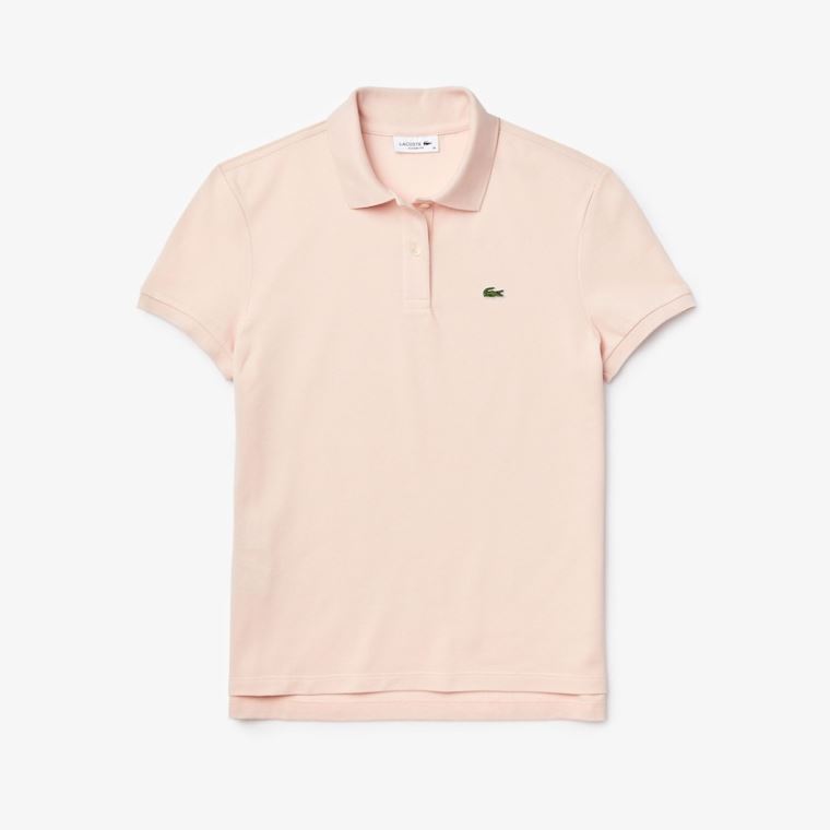 Lacoste Classic Fit Soft Bavlněné Petit Piqué Polo Světle Růžové | TrKiw1ju