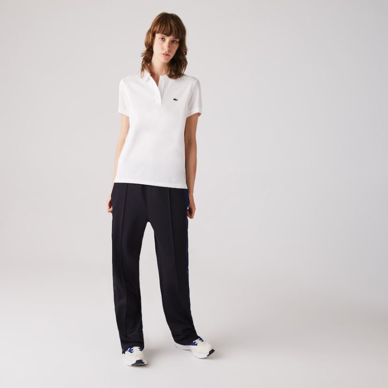 Lacoste Classic Fit Soft Bavlněné Petit Piqué Polo Bílé | Zg4UuoaM