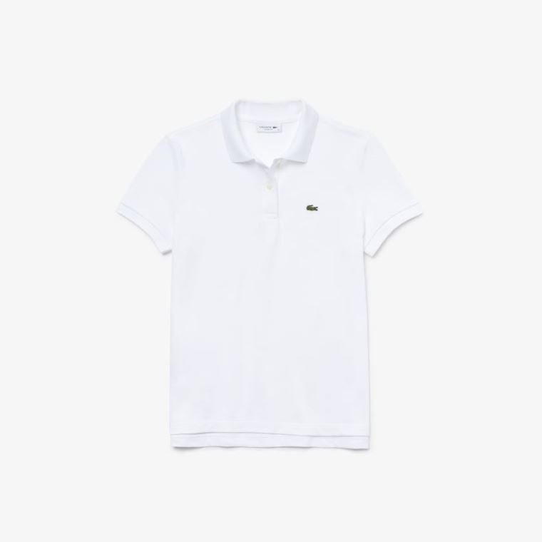 Lacoste Classic Fit Soft Bavlněné Petit Piqué Polo Bílé | Zg4UuoaM