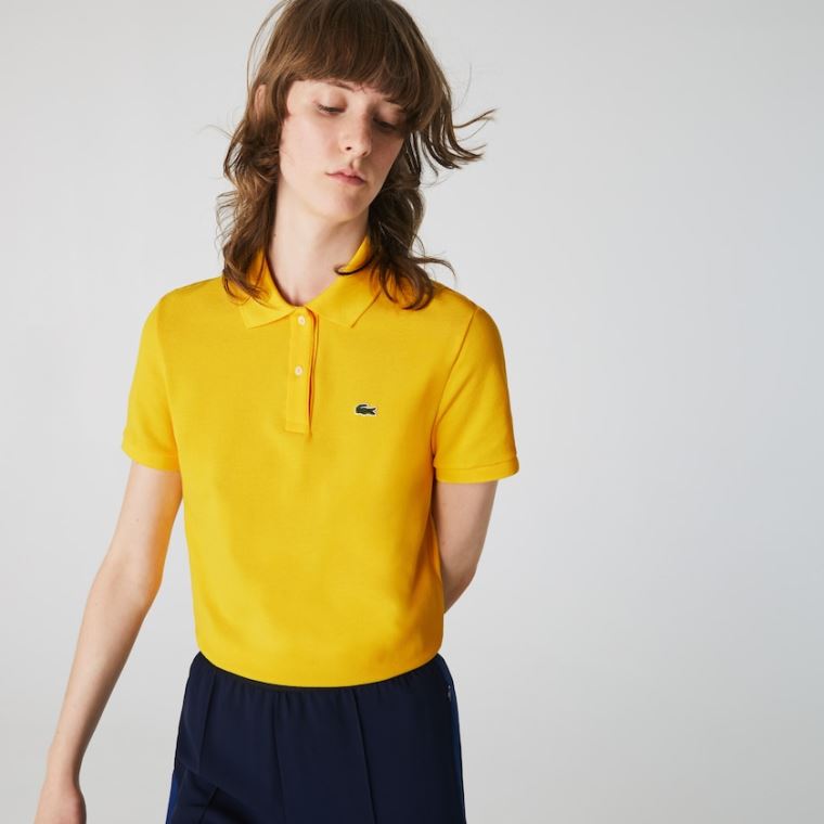 Lacoste Classic Fit Soft Bavlněné Petit Piqué Polo Žluté | yURb0DzC