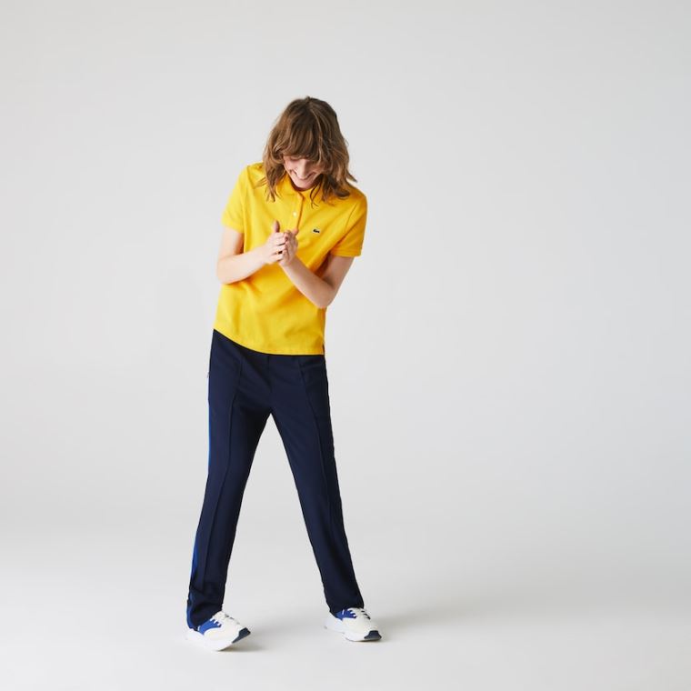 Lacoste Classic Fit Soft Bavlněné Petit Piqué Polo Žluté | yURb0DzC