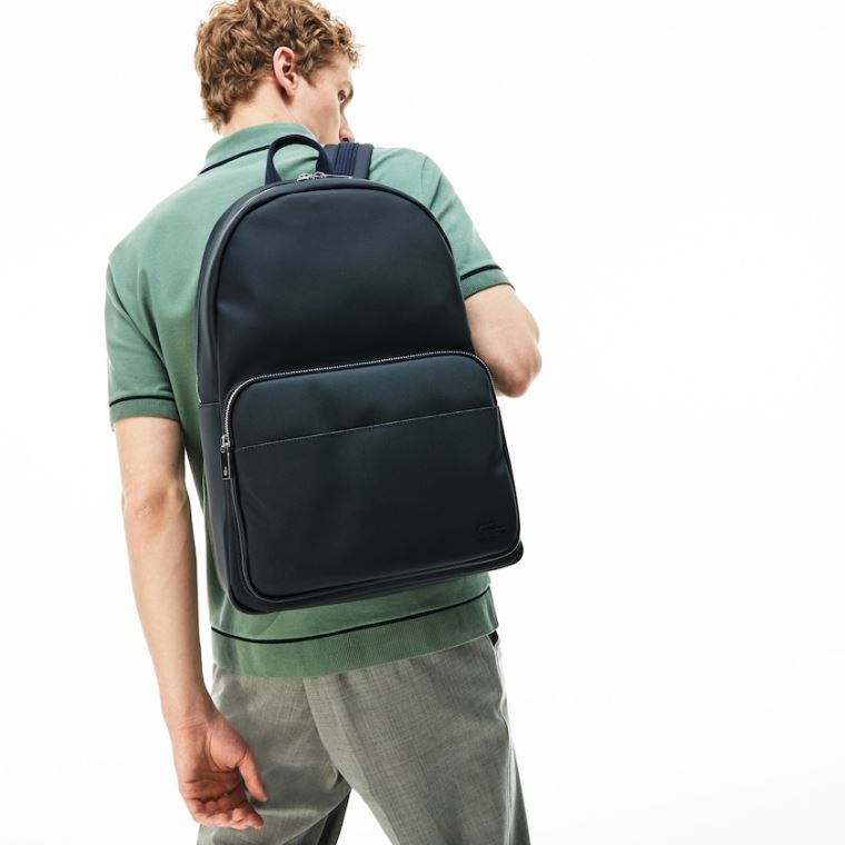 Lacoste Classic Petit Piqué Backpack Tmavě Blankyt | CObbTu95