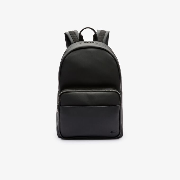 Lacoste Classic Petit Piqué Backpack Černé | HqeYKafM