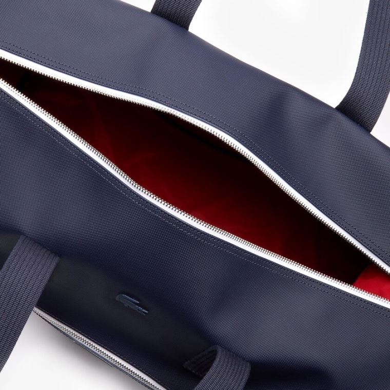 Lacoste Classic Tricolour Accents Weekender Bag Tmavě Blankyt Blankyt Bílé Červené | IRIOlBJF