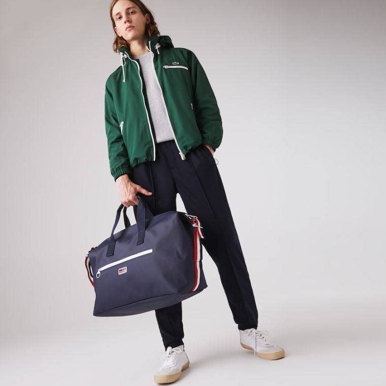 Lacoste Classic Tricolour Accents Weekender Bag Tmavě Blankyt Blankyt Bílé Červené | IRIOlBJF