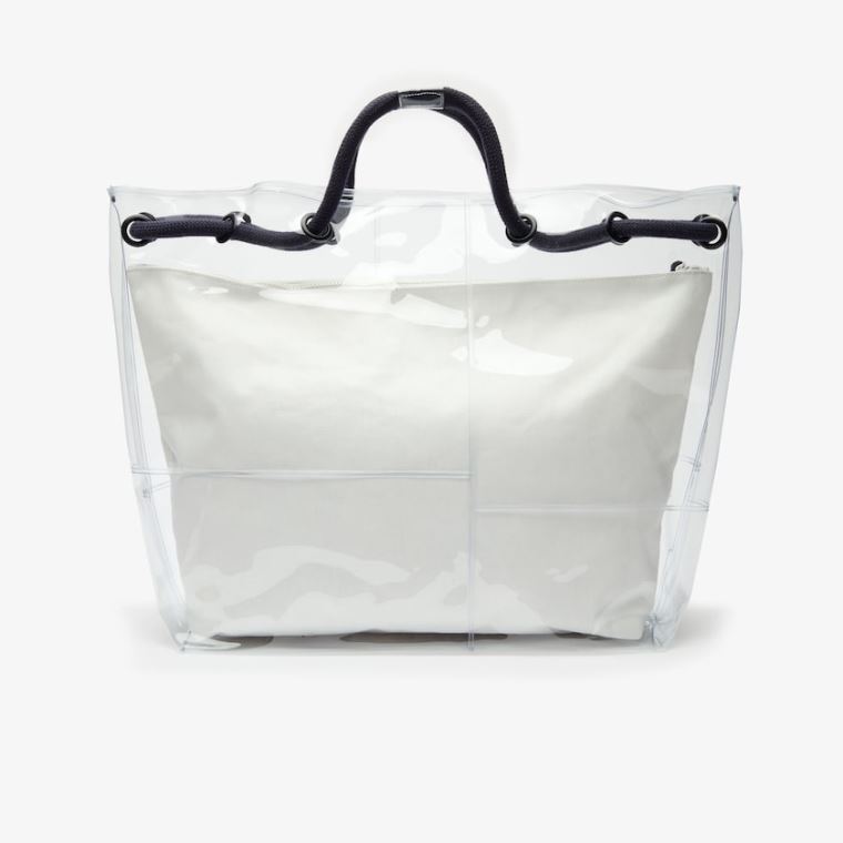 Lacoste Clear Shopper Bag Bílé | wRyj4s30