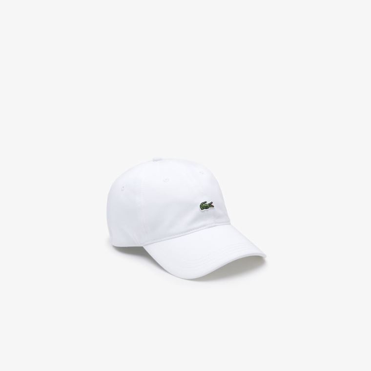 Lacoste Contrast Páskové And Crocodile Bavlněné Cap Bílé | uB3Vt8pb