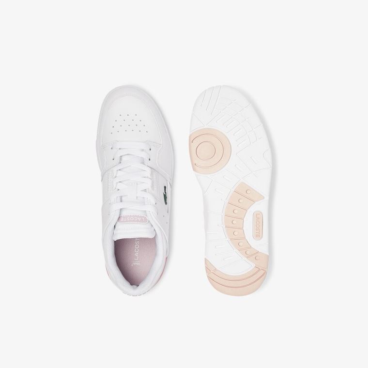 Lacoste Court Cage Sneaker Bílé Světle Růžové | Wi04gl3E