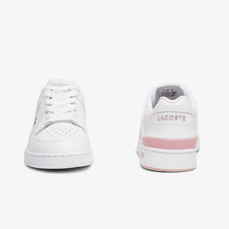 Lacoste Court Cage Sneaker Bílé Světle Růžové | Wi04gl3E