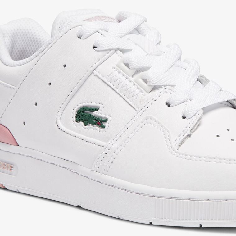 Lacoste Court Cage Sneaker Bílé Světle Růžové | Wi04gl3E