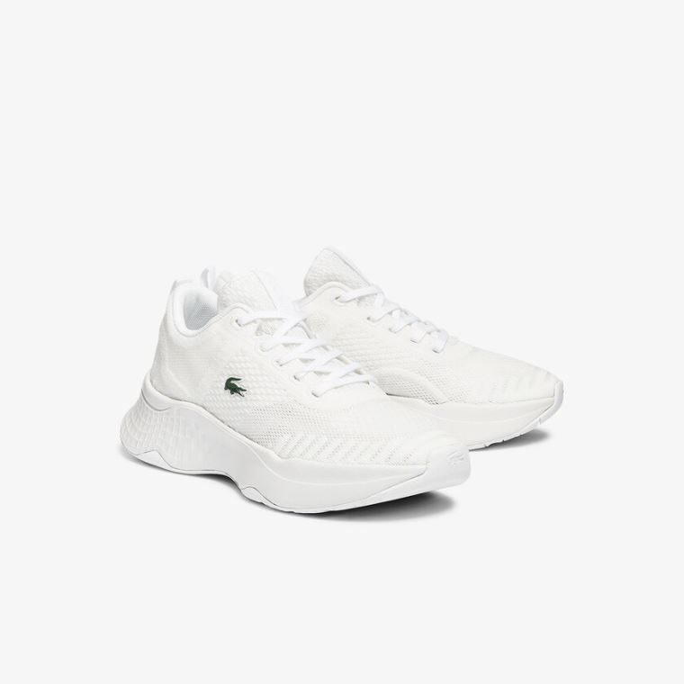 Lacoste Court-Drive Fly Textilní Sneakers Bílé | 0HQEjJQ8