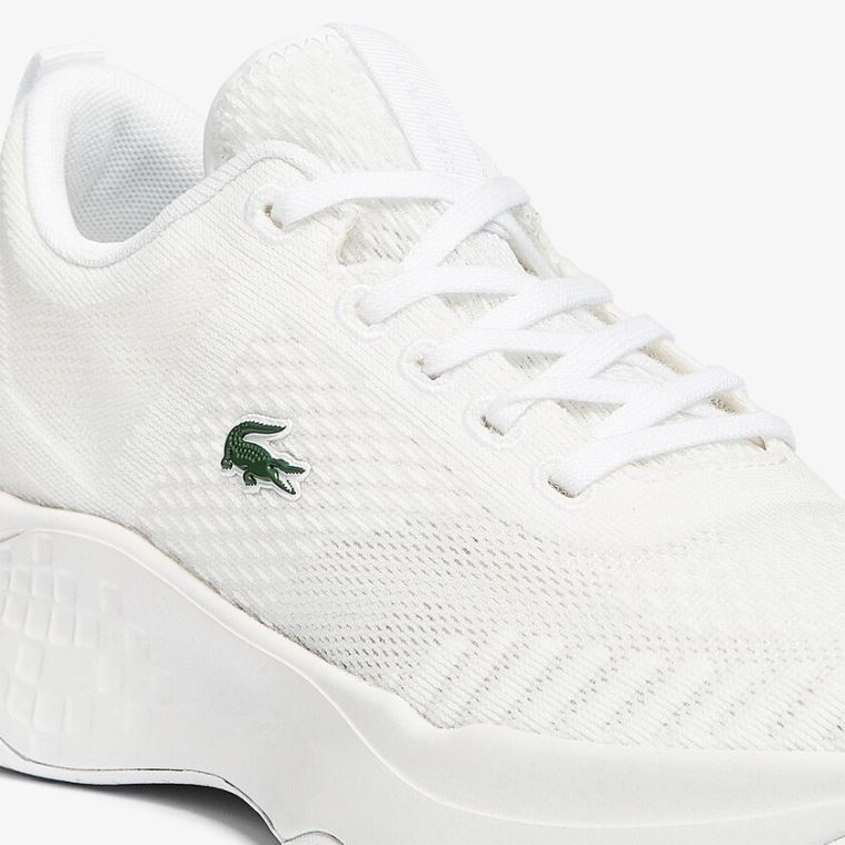 Lacoste Court-Drive Fly Textilní Sneakers Bílé | 0HQEjJQ8