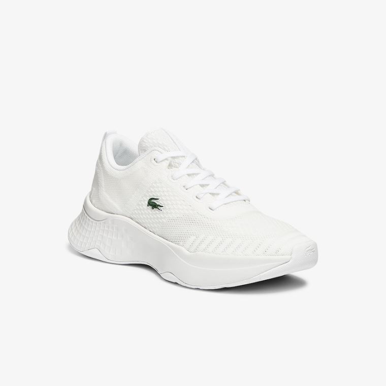 Lacoste Court-Drive Fly Textilní Sneakers Bílé | 0HQEjJQ8