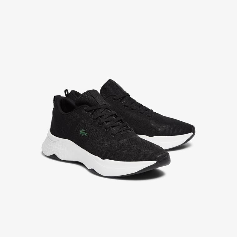 Lacoste Court-Drive Fly Textilní Sneakers Černé Bílé | dPPDgc4X