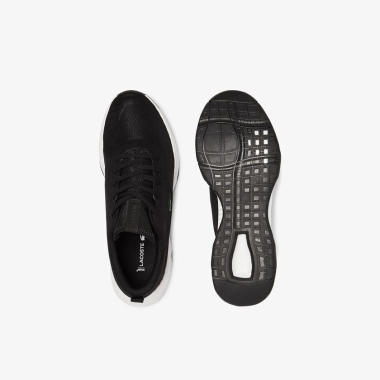 Lacoste Court-Drive Fly Textilní Sneakers Černé Bílé | dPPDgc4X