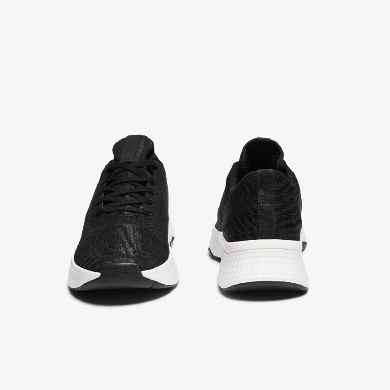 Lacoste Court-Drive Fly Textilní Sneakers Černé Bílé | dPPDgc4X