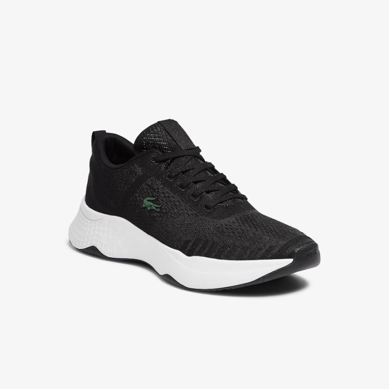 Lacoste Court-Drive Fly Textilní Sneakers Černé Bílé | dPPDgc4X