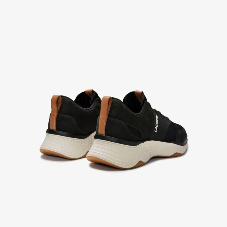 Lacoste Court-Drive Plus Colourblock Textilní Sneakers Černé Bílé | szN9EES4