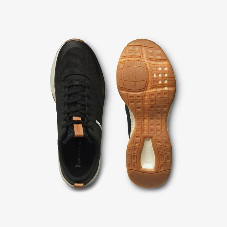 Lacoste Court-Drive Plus Colourblock Textilní Sneakers Černé Bílé | szN9EES4