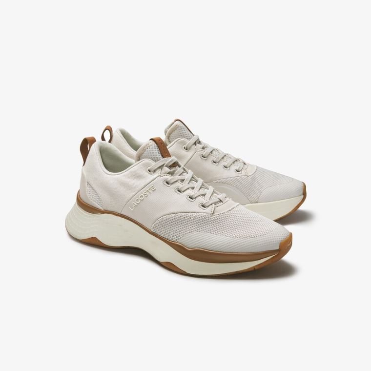 Lacoste Court-Drive Plus Platene and Syntetická Sneakers Bílé Bílé | AvOU2WcJ