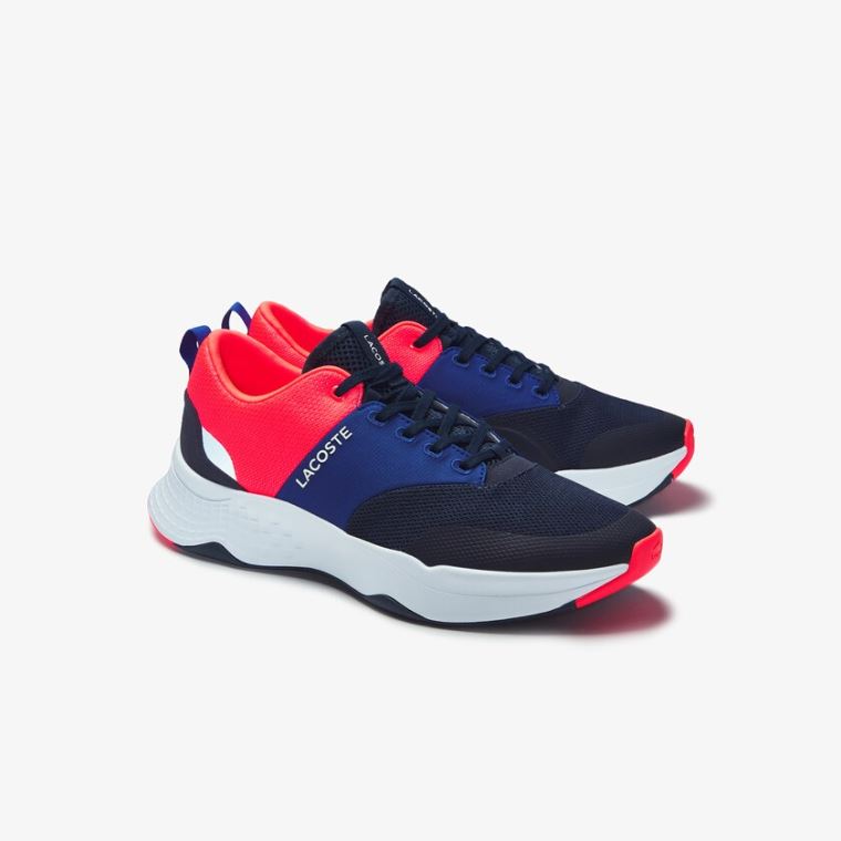 Lacoste Court-Drive Plus Textilní Sneakers Tmavě Blankyt Růžové | R1Ipunna