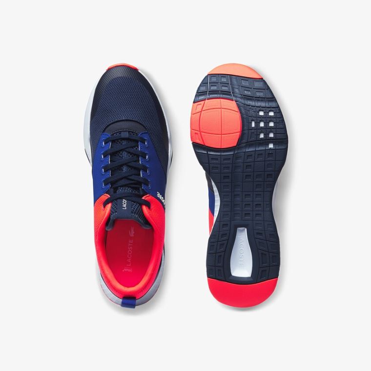 Lacoste Court-Drive Plus Textilní Sneakers Tmavě Blankyt Růžové | R1Ipunna