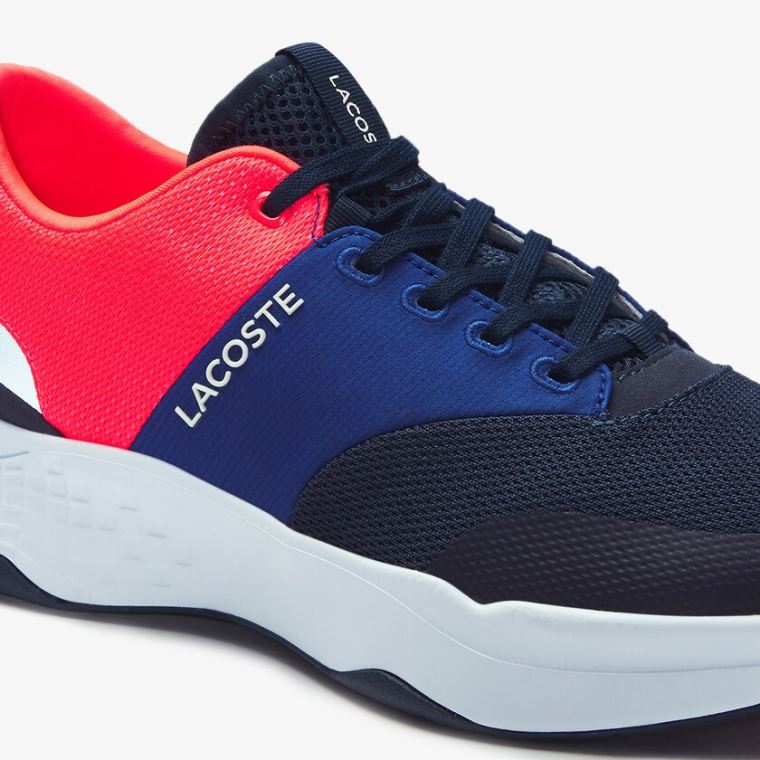 Lacoste Court-Drive Plus Textilní Sneakers Tmavě Blankyt Růžové | R1Ipunna