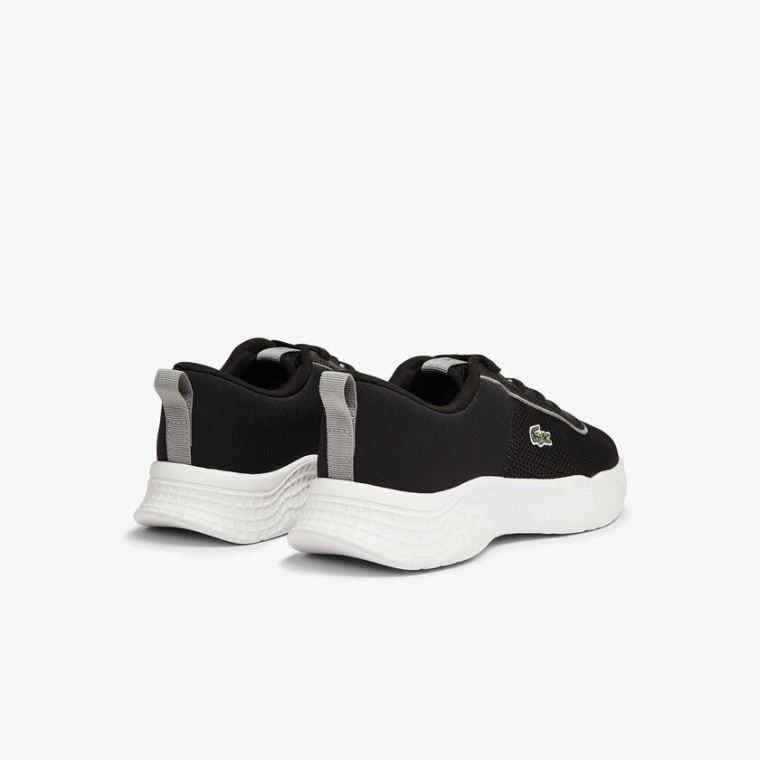 Lacoste Court-Drive Textilní Air Mesh Sneakers Černé Šedé | 2qCnkTvd