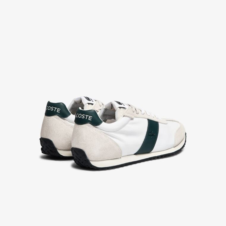 Lacoste Court Pace Textilní Sneakers Béžový Zelene | ZKpDGNQn